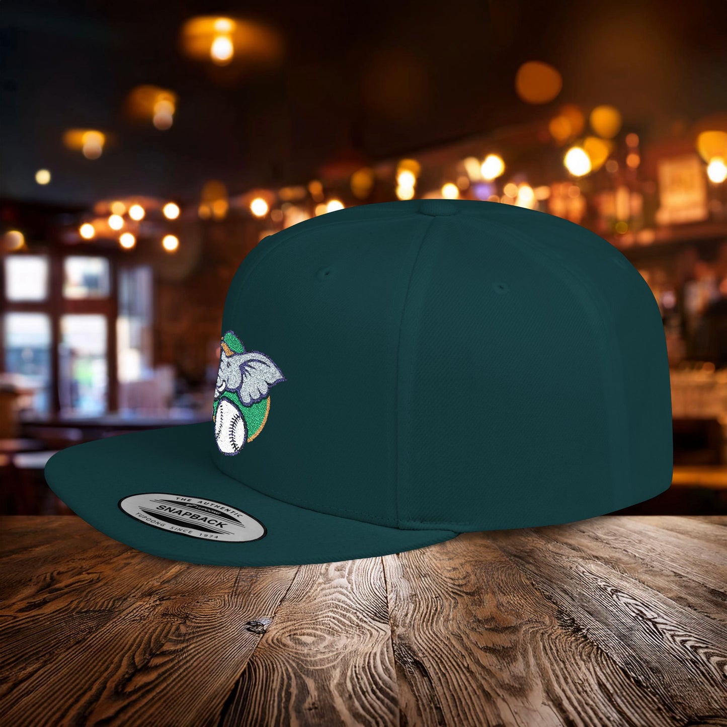 A's Elephant Flat Bill Snapback