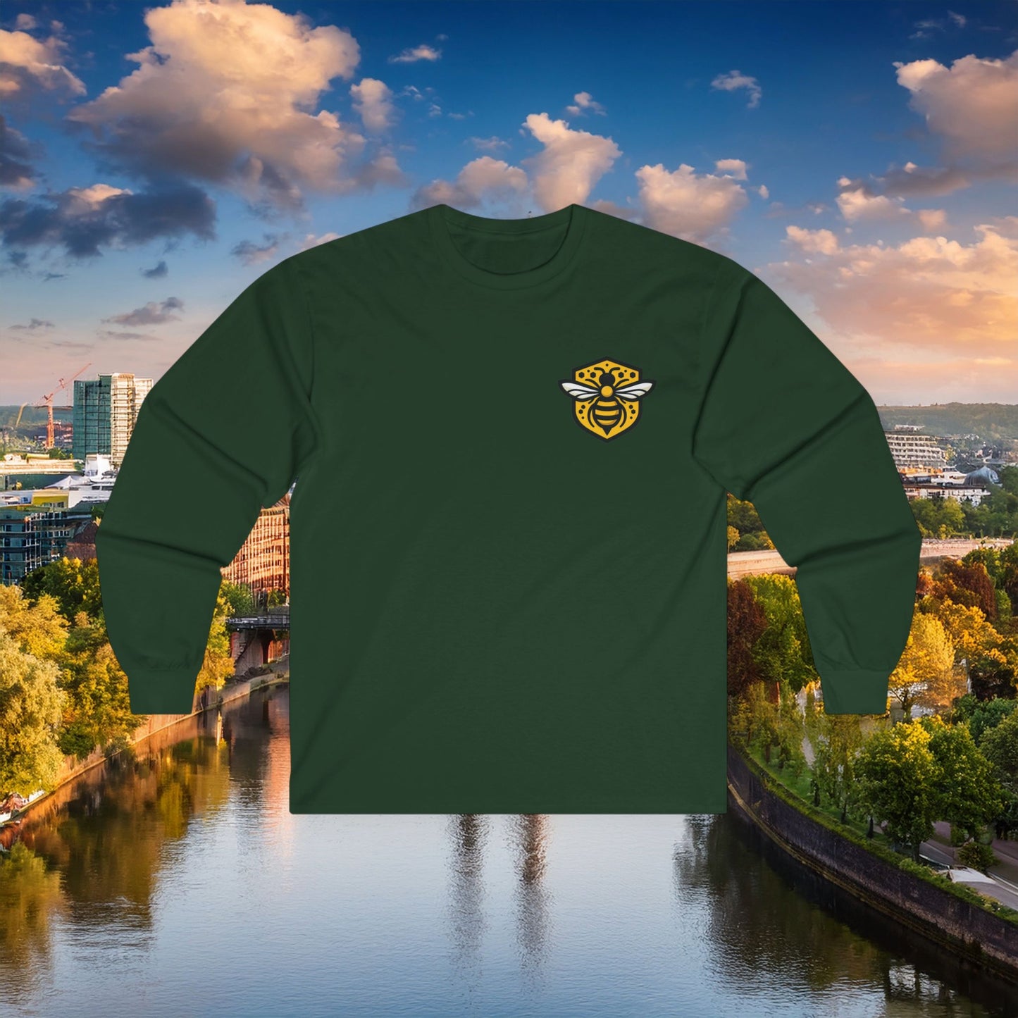 Dortmund Honeycomb Graffiti Long Sleeve Tee