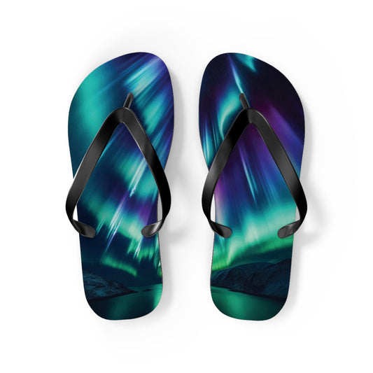 Northern Lights Flip Flops