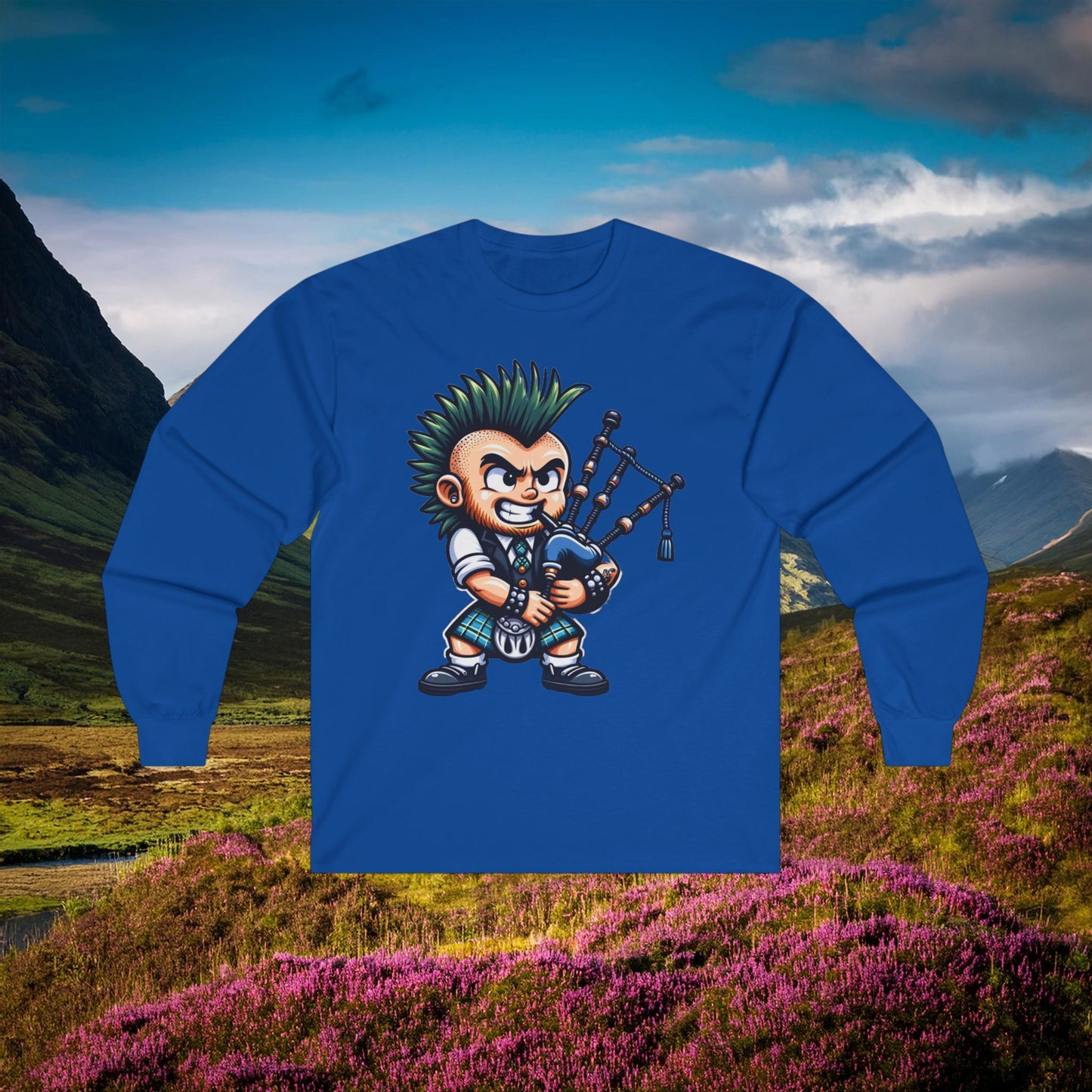 Scottish Punk Rock Long Sleeve Tee