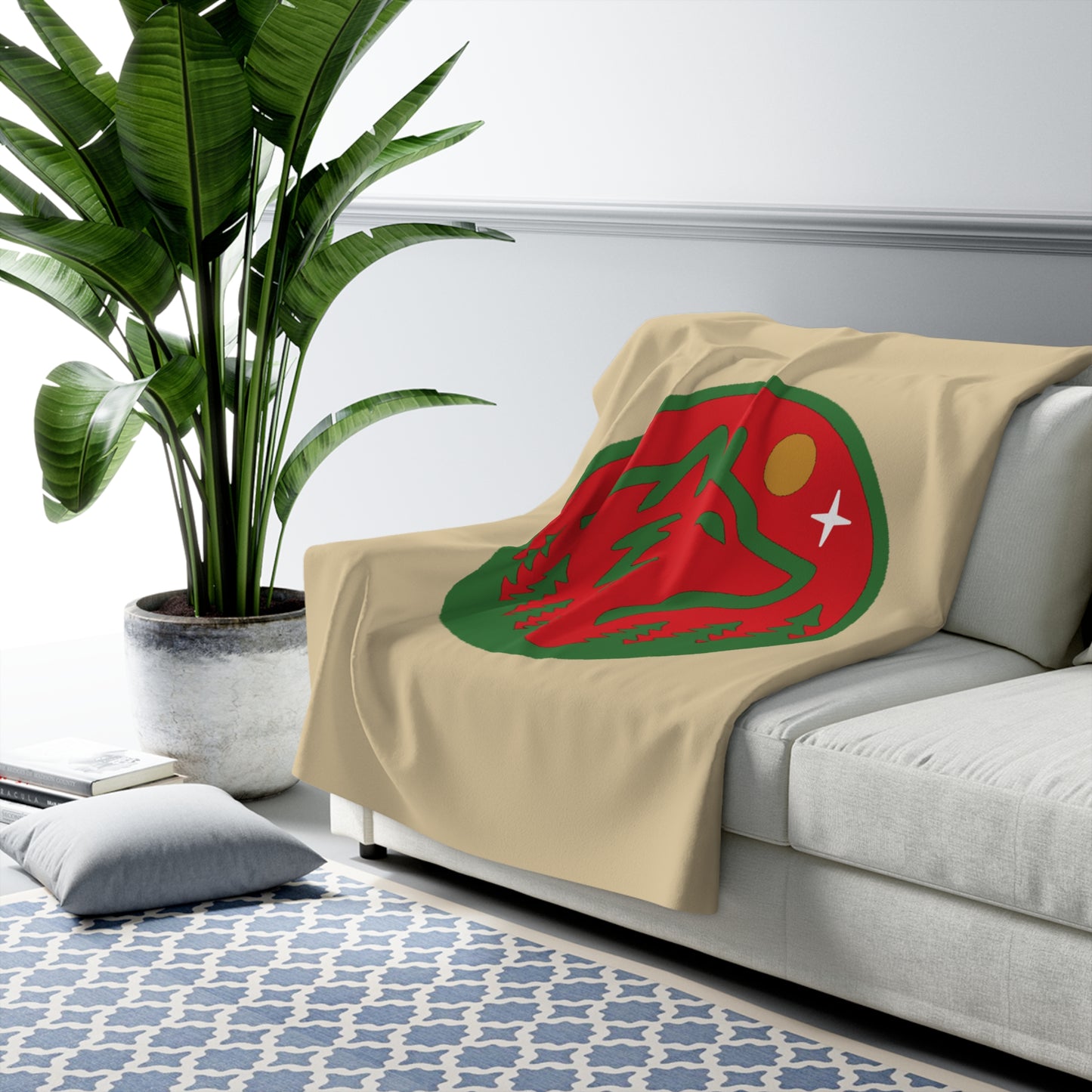 Minnesota Wild Wolf Sherpa Fleece Blanket