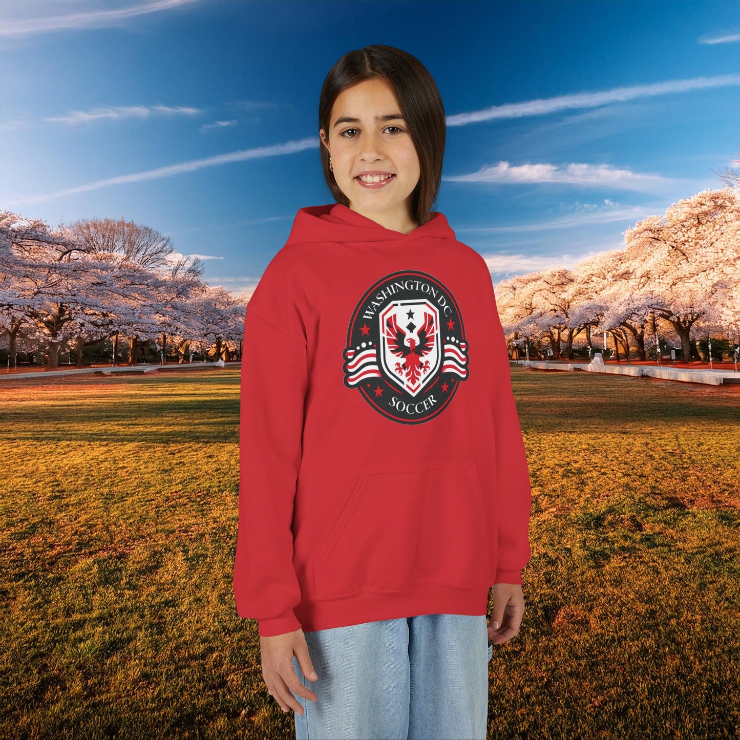 DC United Crest Youth Hoodie