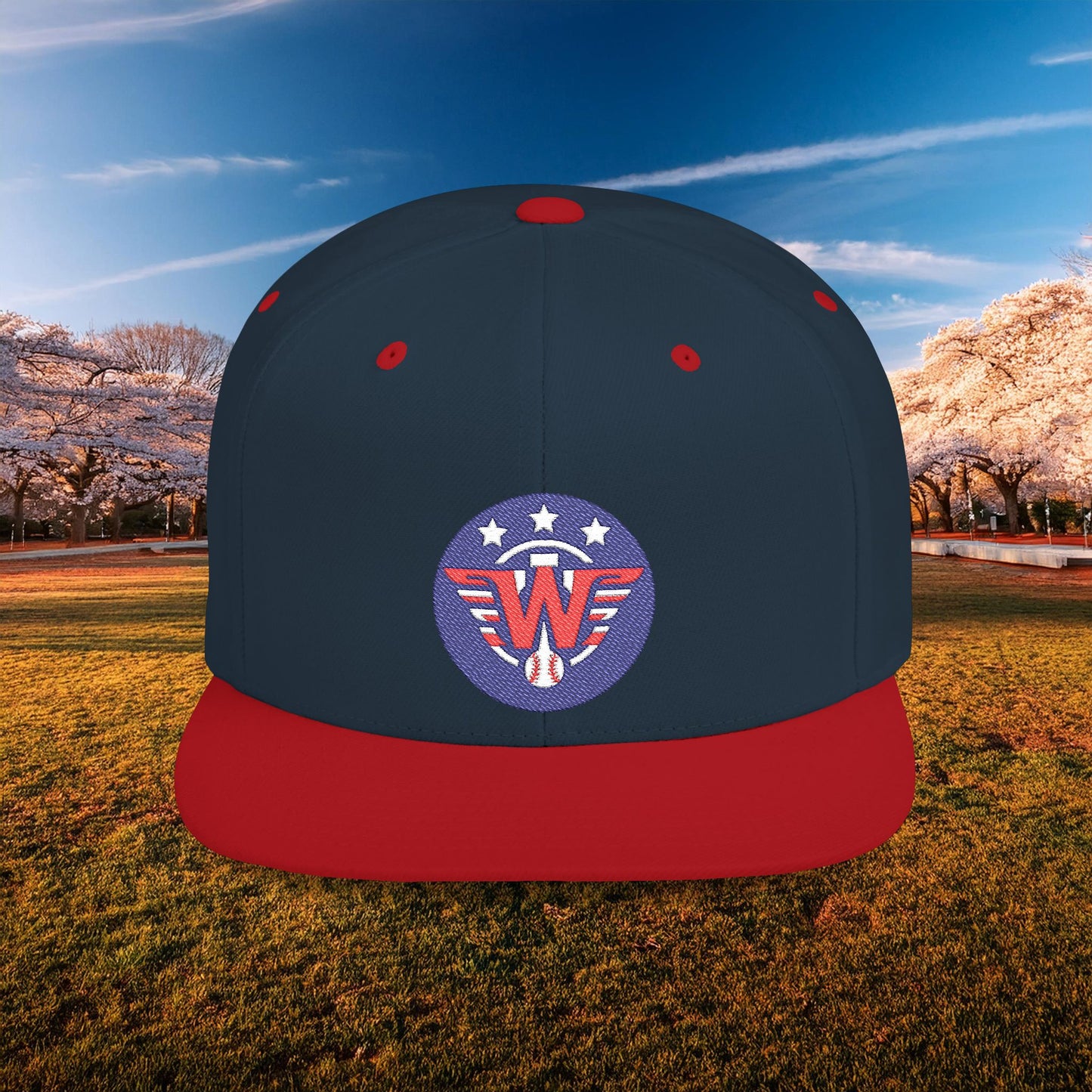 Nats Logo Flat Bill Snapback
