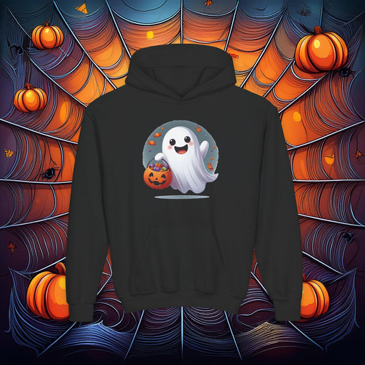 Trick or Treat Ghost Youth Hoodie