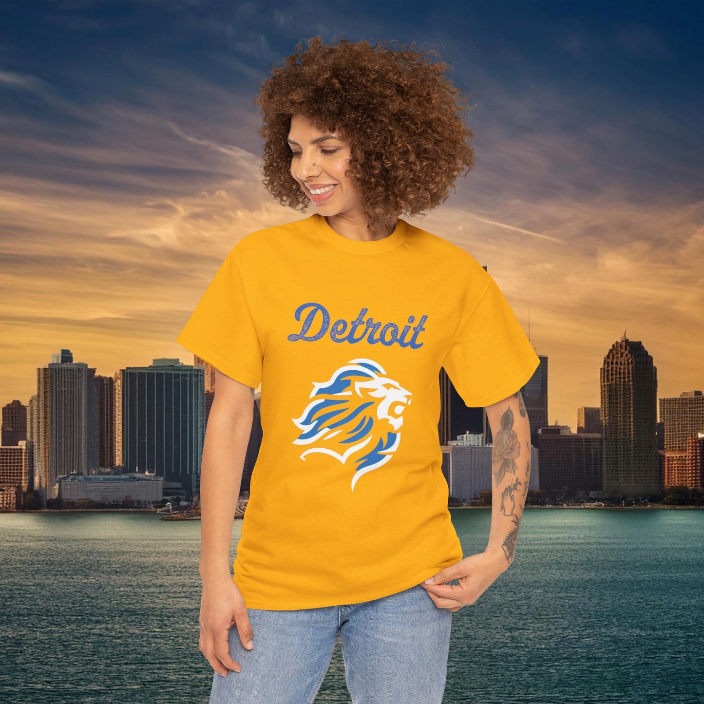 Detroit Football Crest Tee