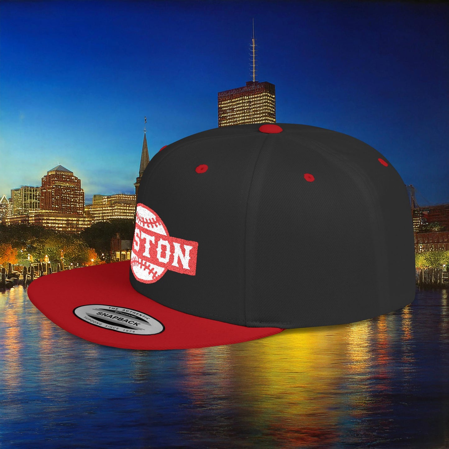 Boston Baseball Flat Bill Snapback
