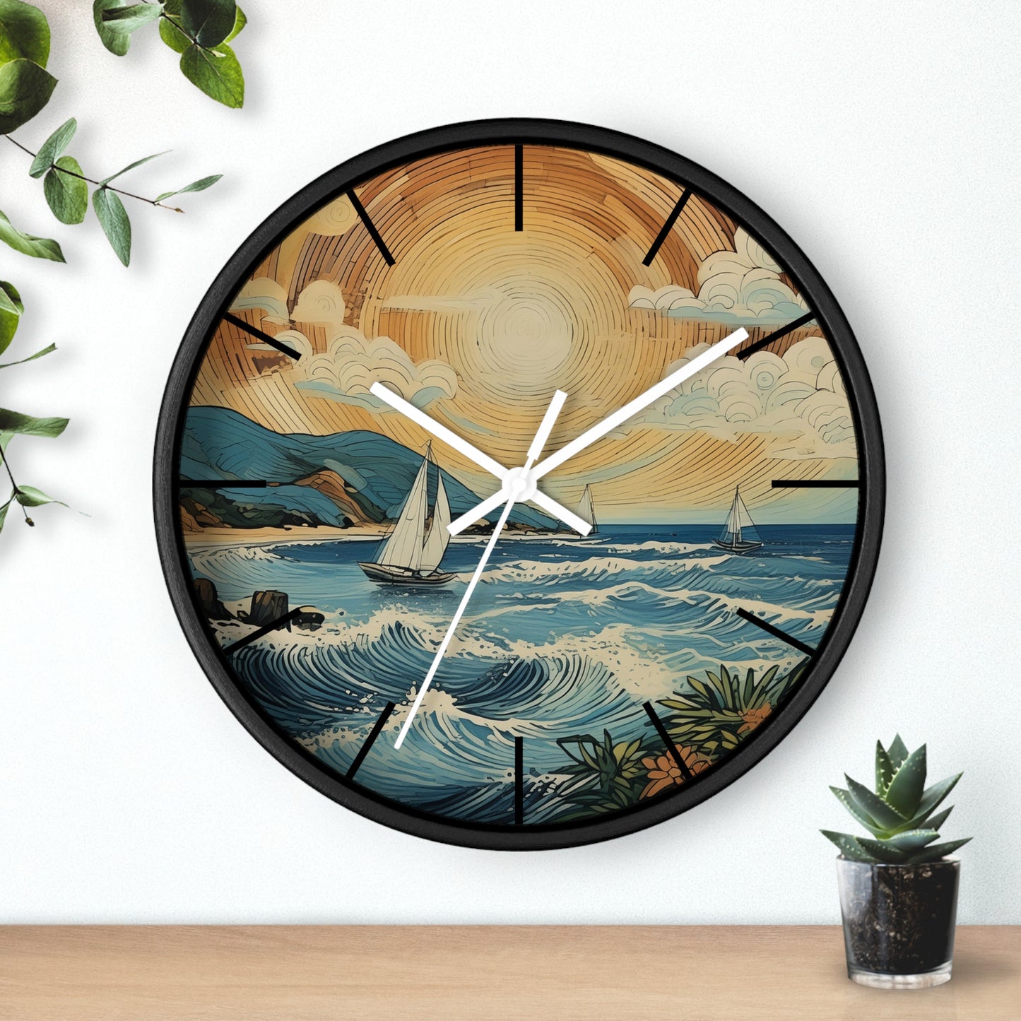Sailing Weather Wall Clock