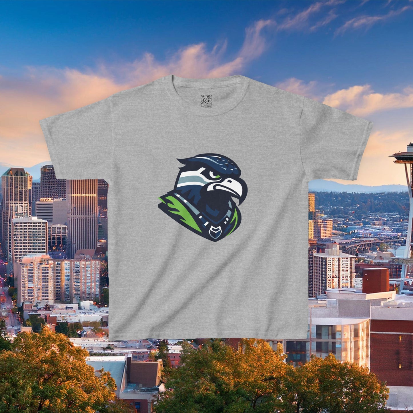 Seattle Football Crest Kids Tee