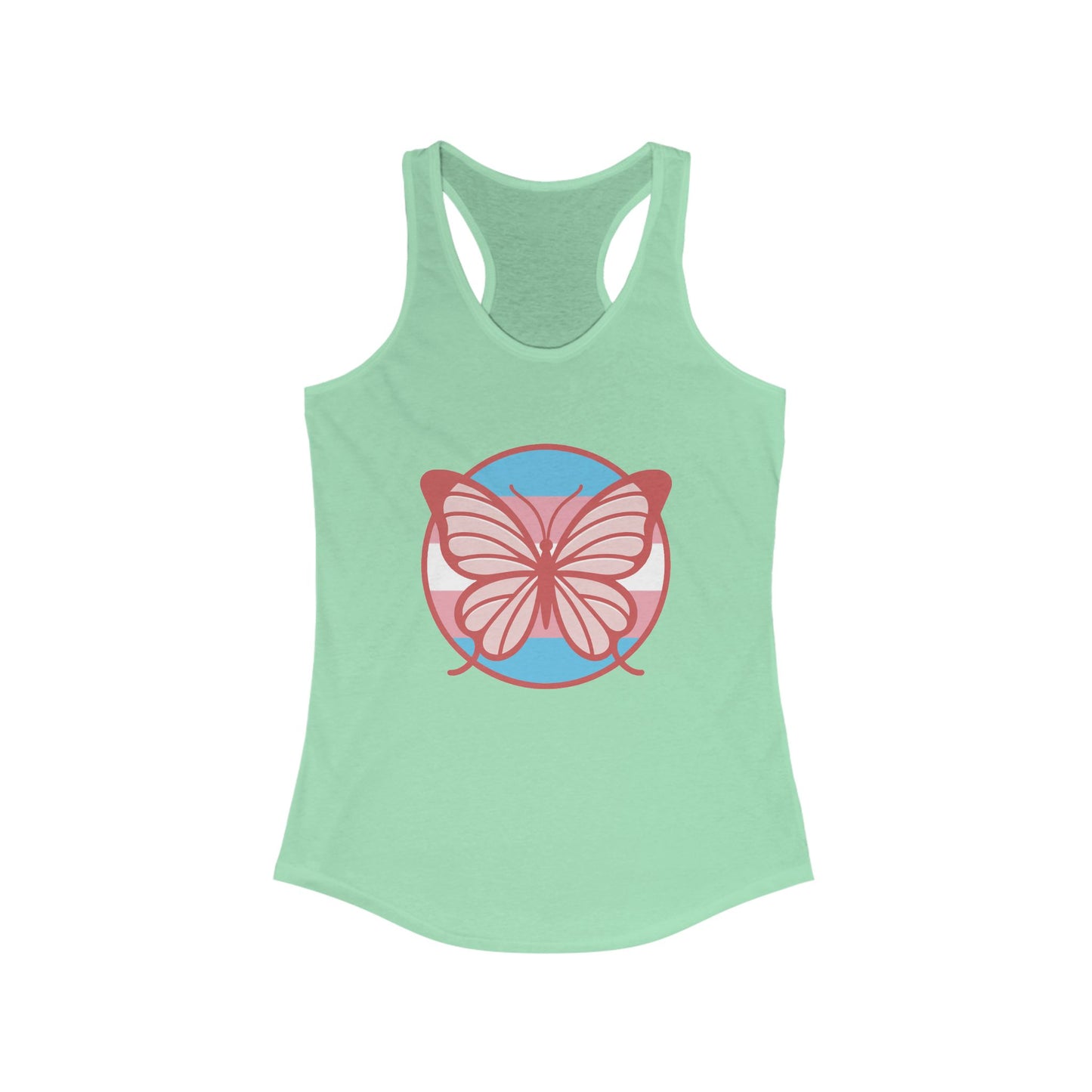 The T Elders Butterfly Graphic Racerback Tank Top