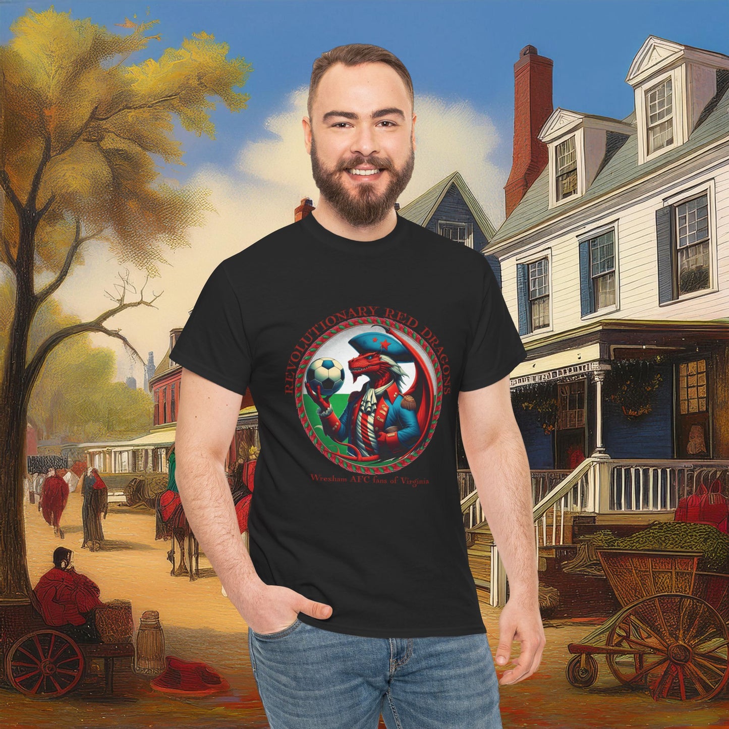 Revolutionary Red Dragons Crest Tee