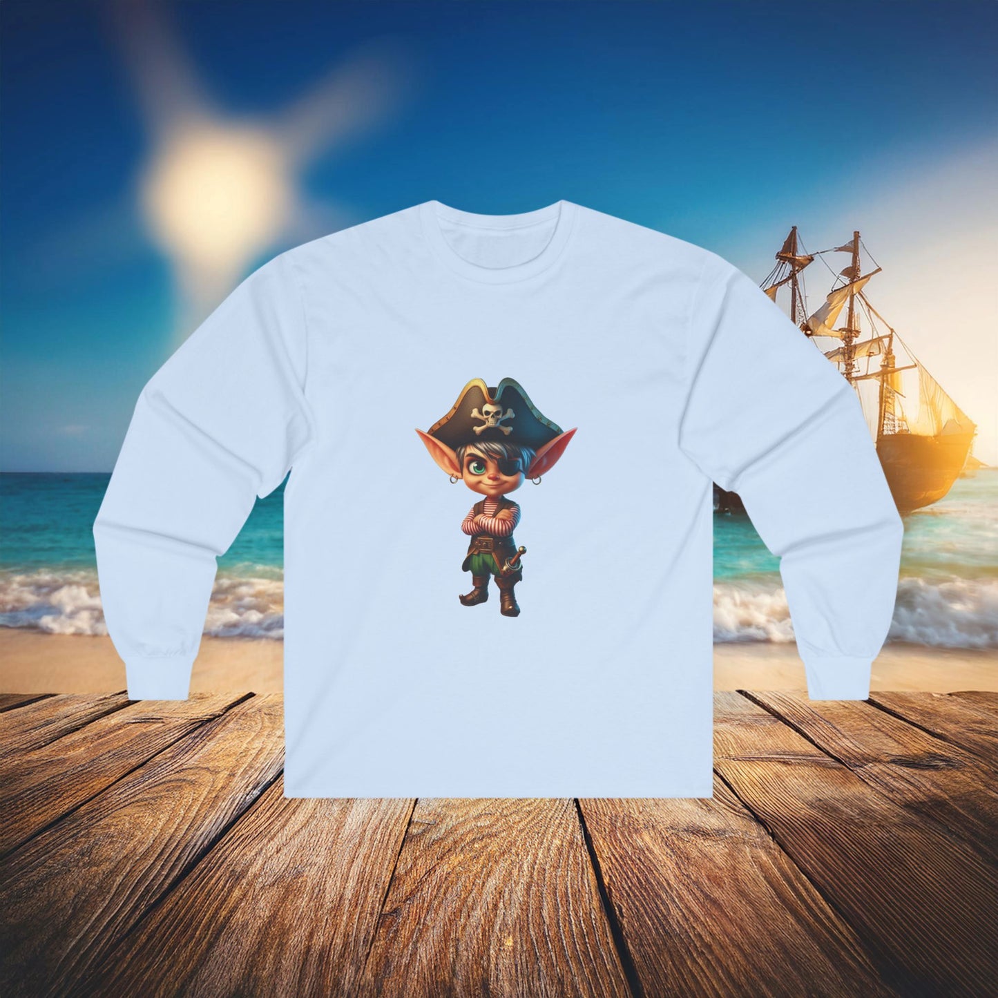Elf Pirate Long Sleeve Tee
