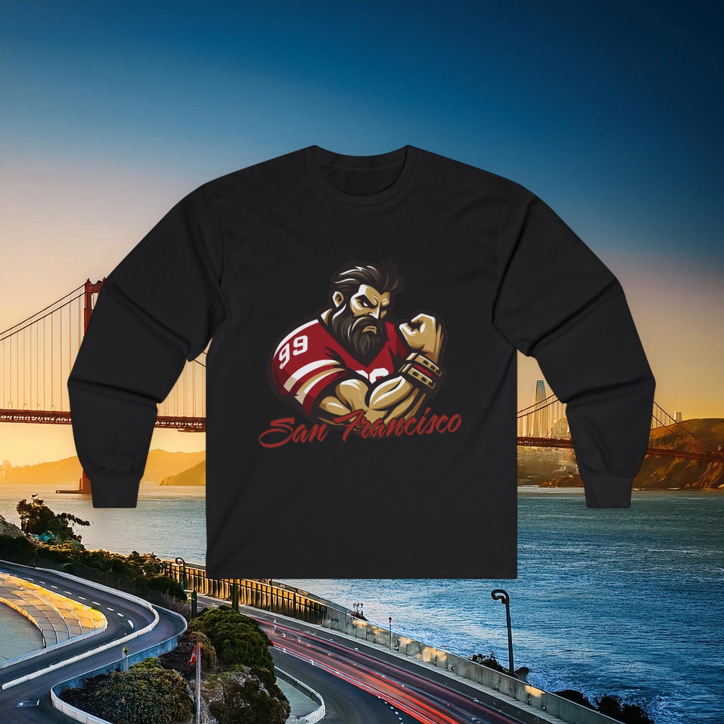 San Francisco Football Fan Long Sleeve Tee