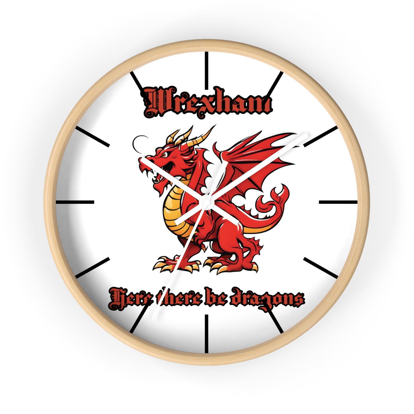 Wrexham Dragon Wall Clock