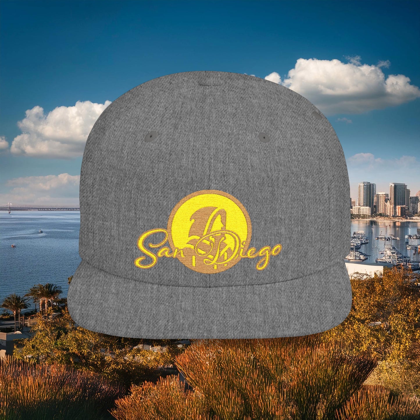 San Diego Baseball Logo Flat Bill Snapback