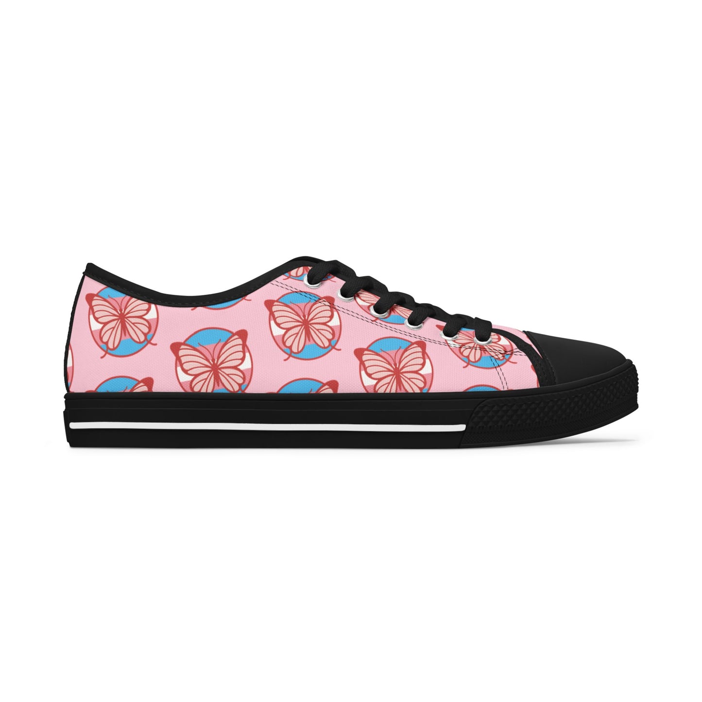 The T Elders Butterfly Print Women's Low Top Sneakers