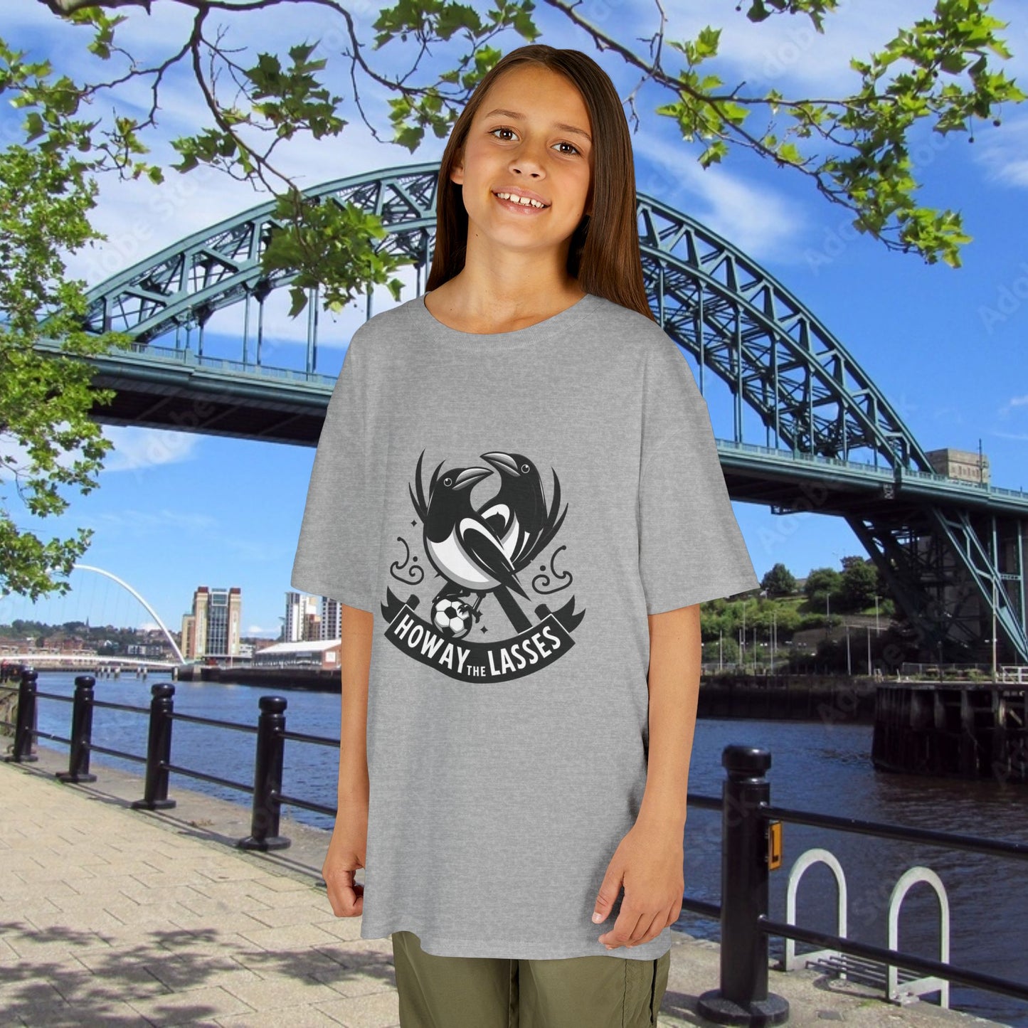 Newcastle United Howay the Lasses (twin mags) Kids Tee