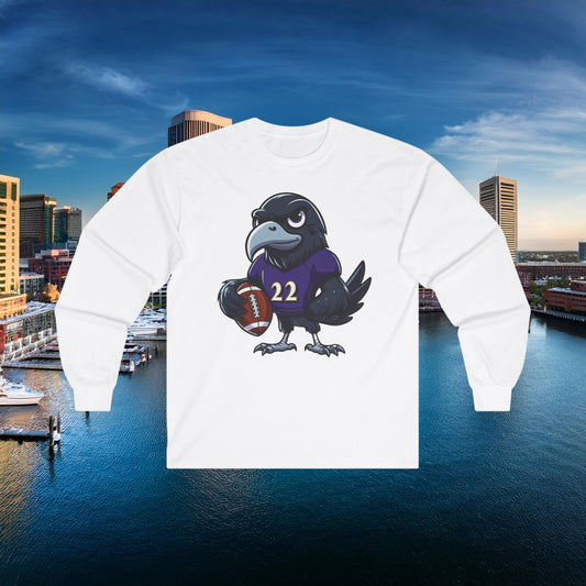 Baltimore Little Football Player Long Sleeve Tee