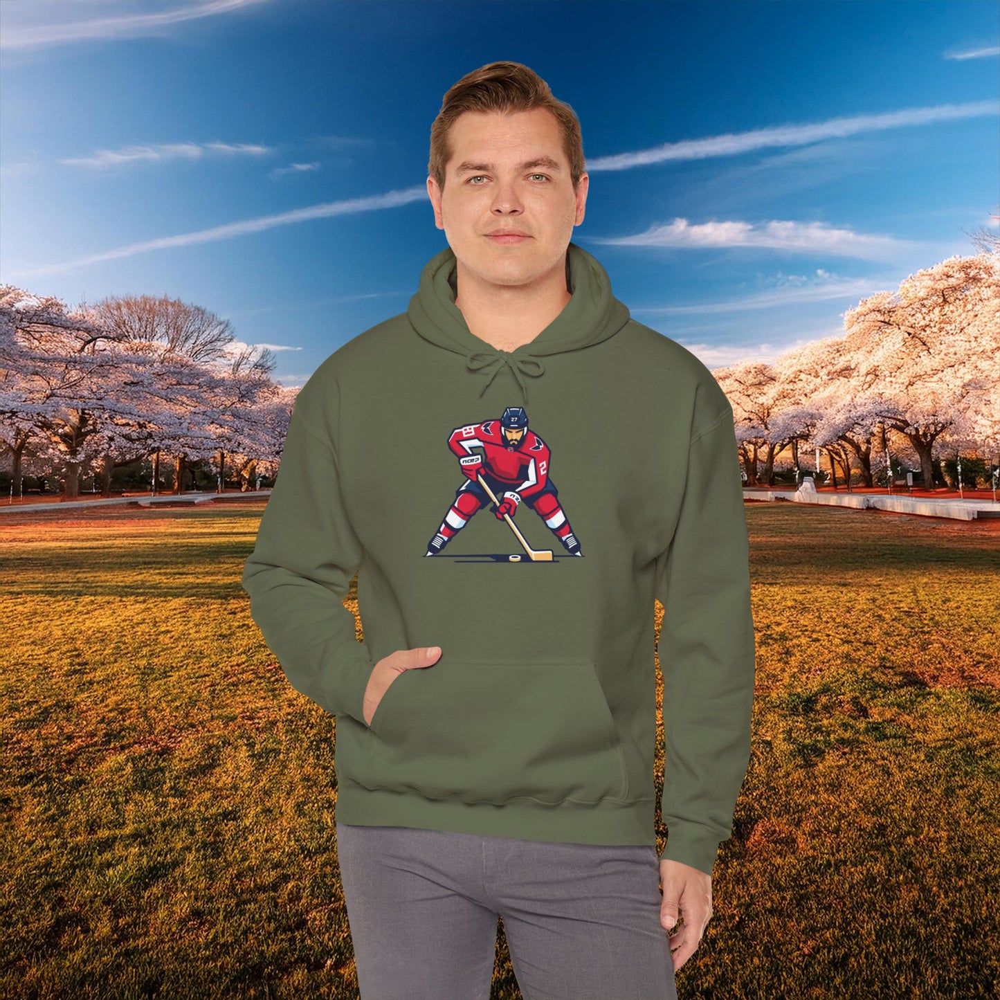Washington Hockey Player Hoodie