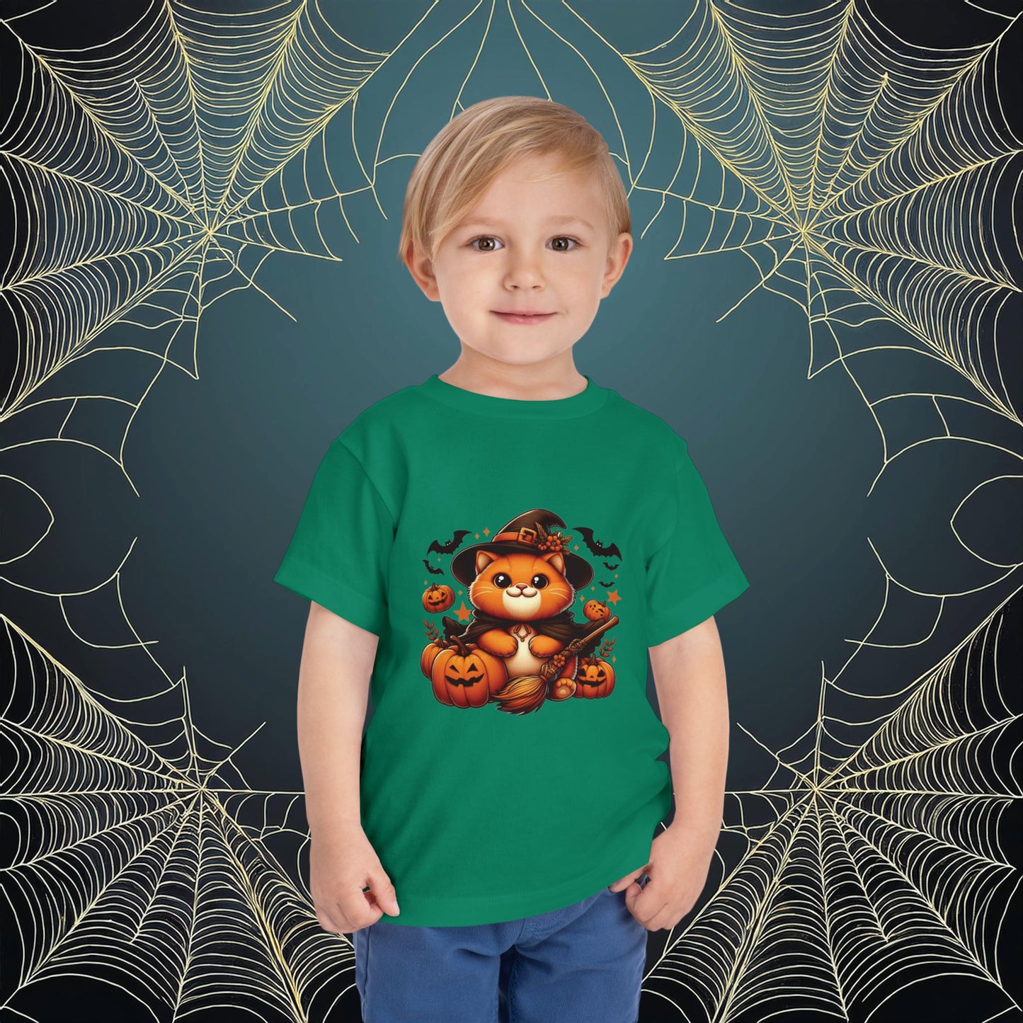 Halloween Cat Toddler Tee
