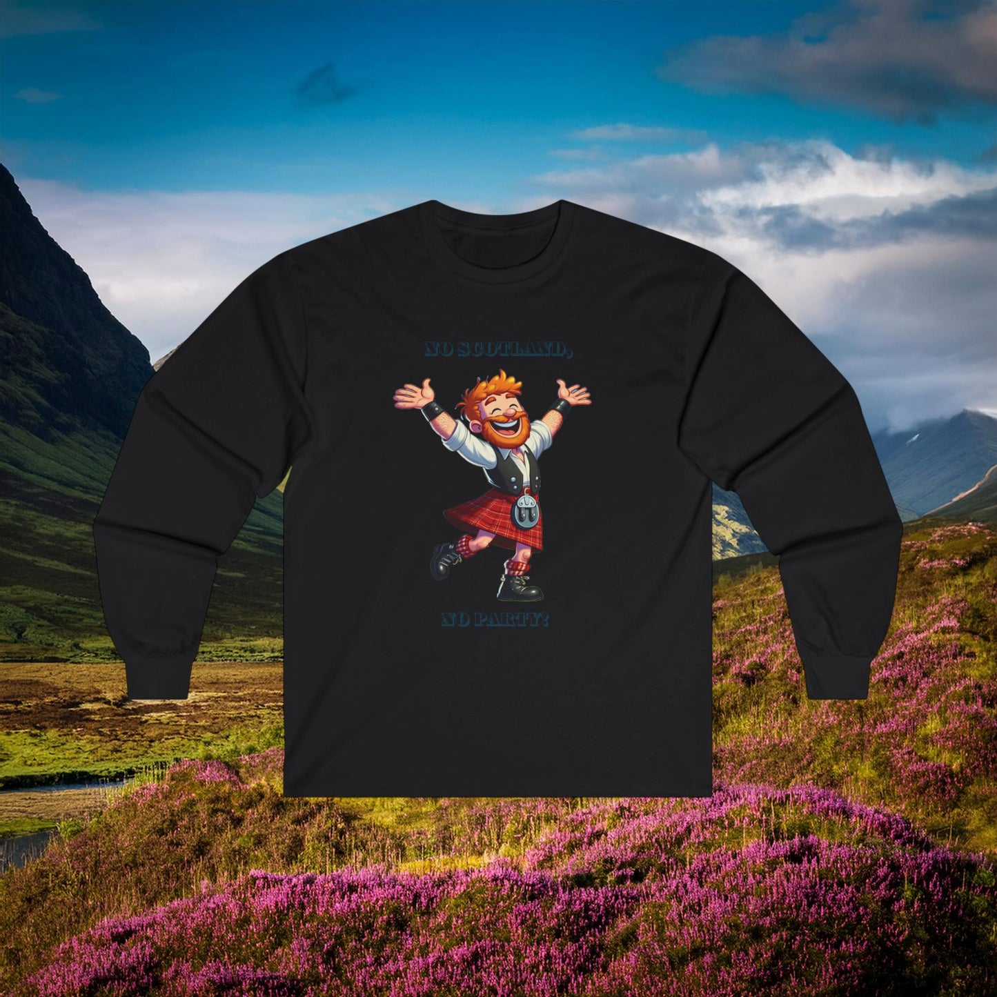 No Scotland No Party Long Sleeve Tee