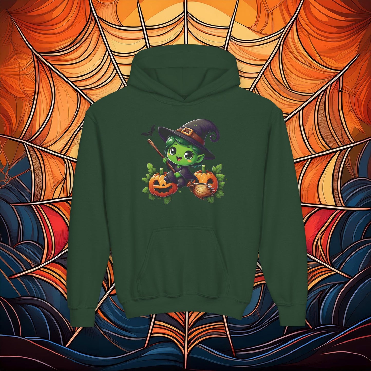 Cute Witch Youth Hoodie
