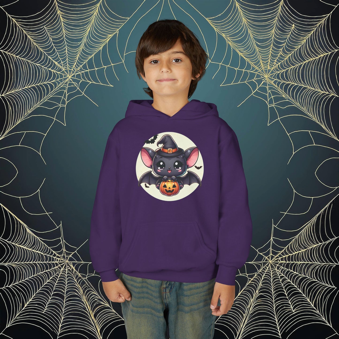 Trick or Treat Bat Youth Hoodie