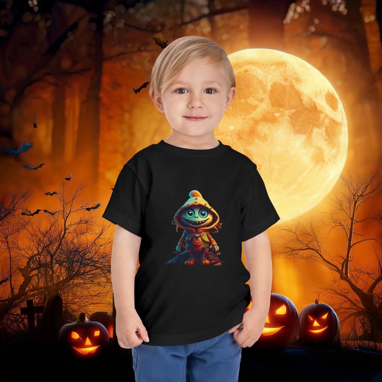Trick or Treat Monster Toddler Tee