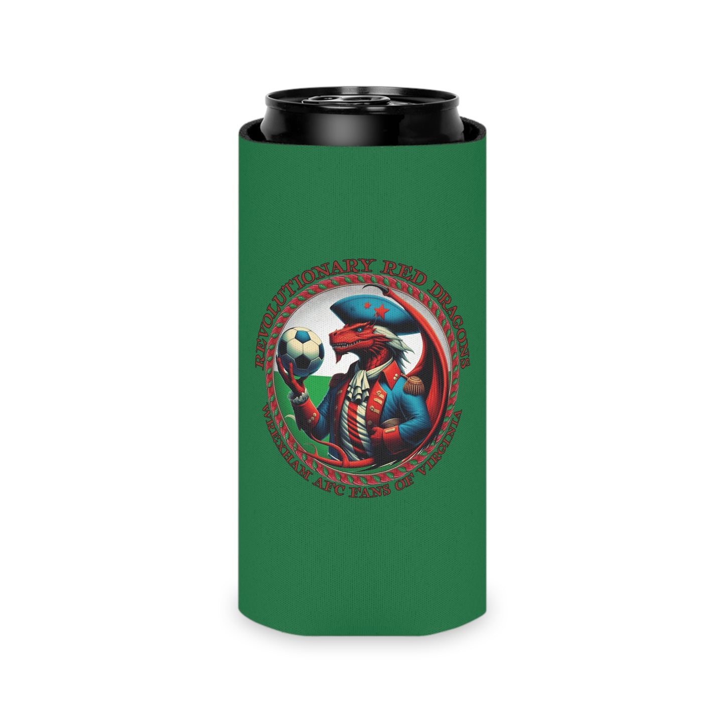 Revolutionary Red Dragons Crest Can Cooler