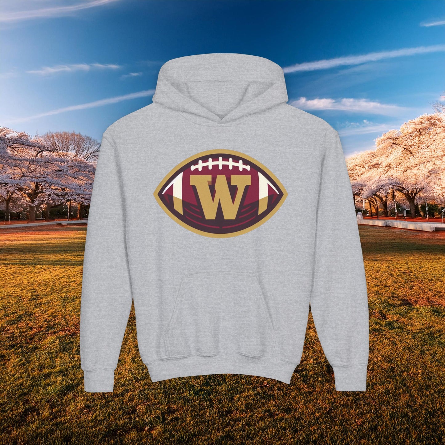 Washington Football Logo Youth Hoodie