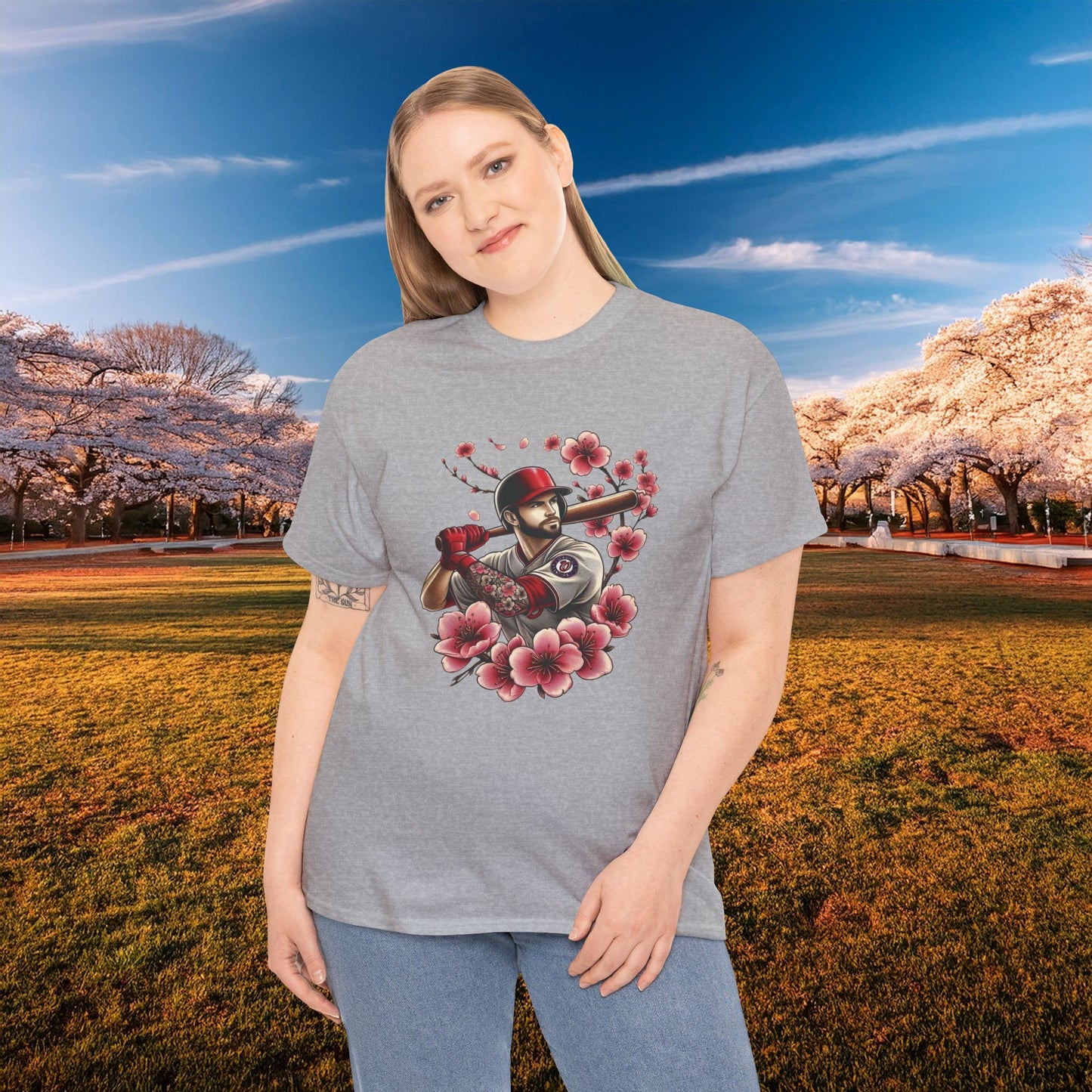 Washington Baseball Cherry Blossom Tee