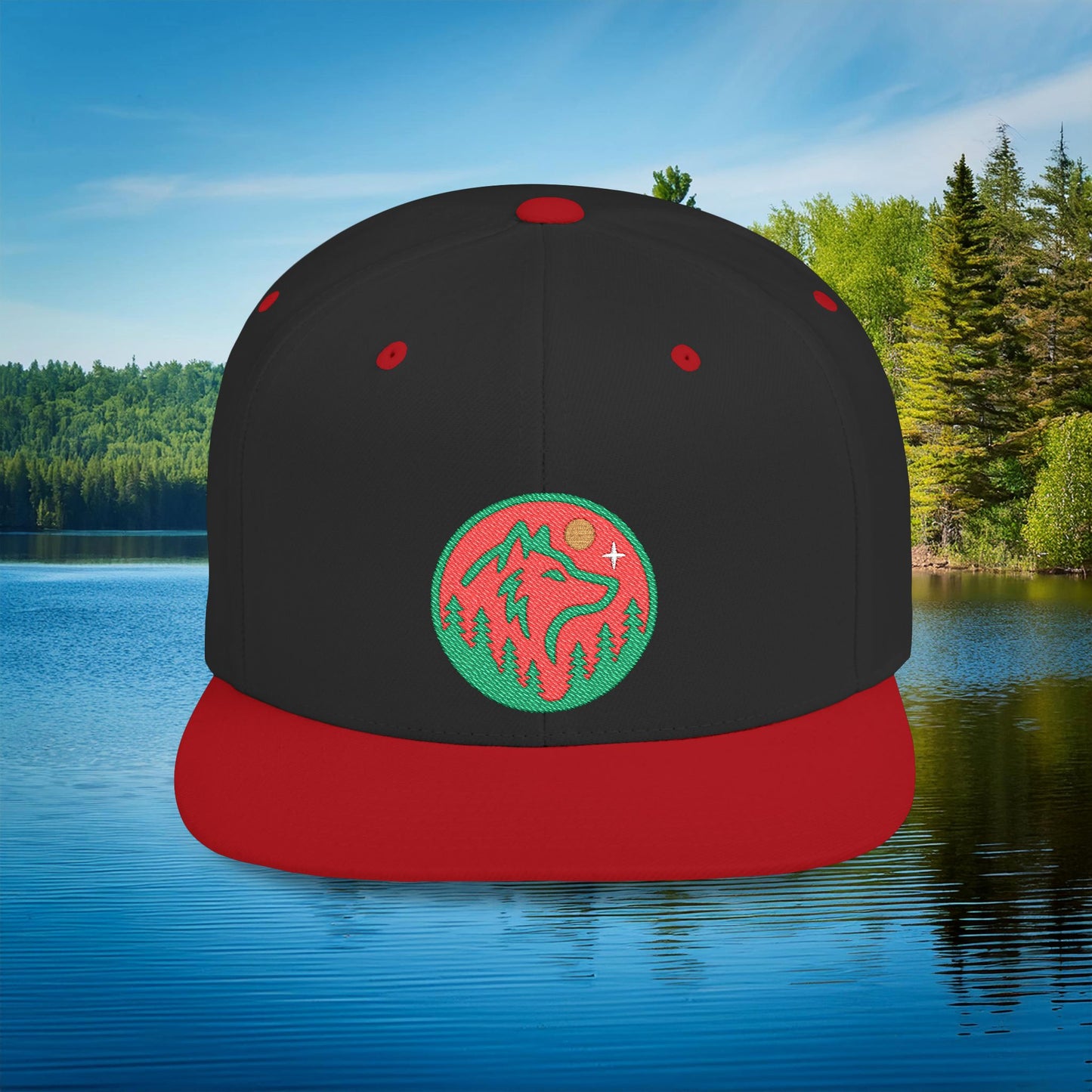Minnesota Wild Wolf Flat Bill Snapback