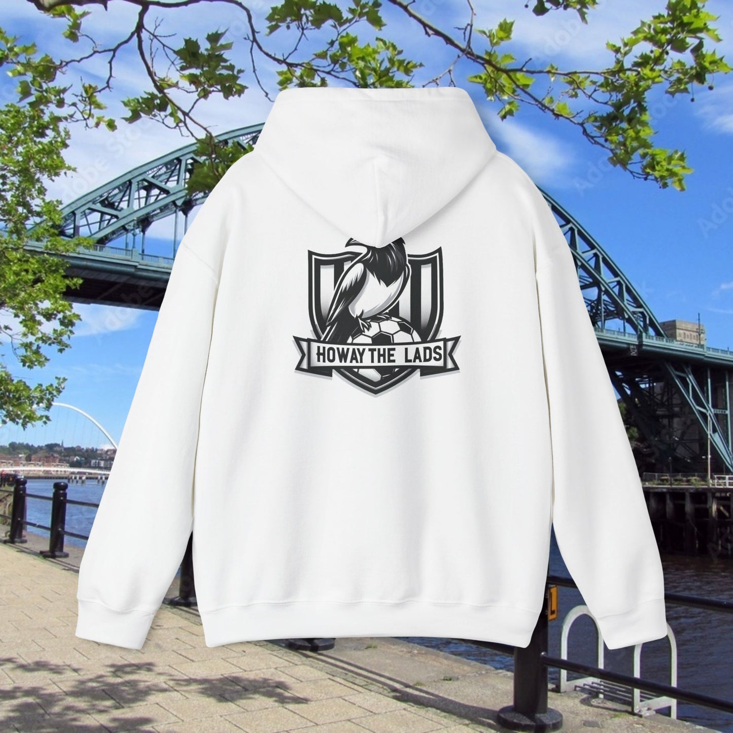 Newcastle United NUFC Crest Howay the Lads Hoodie