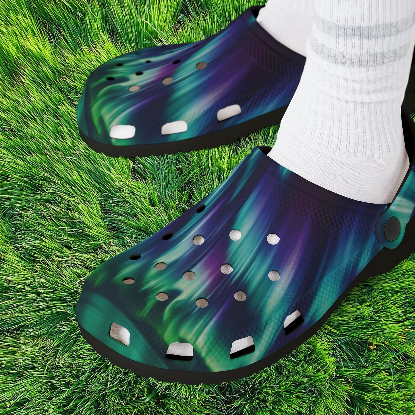 Northern Lights Foam Clogs