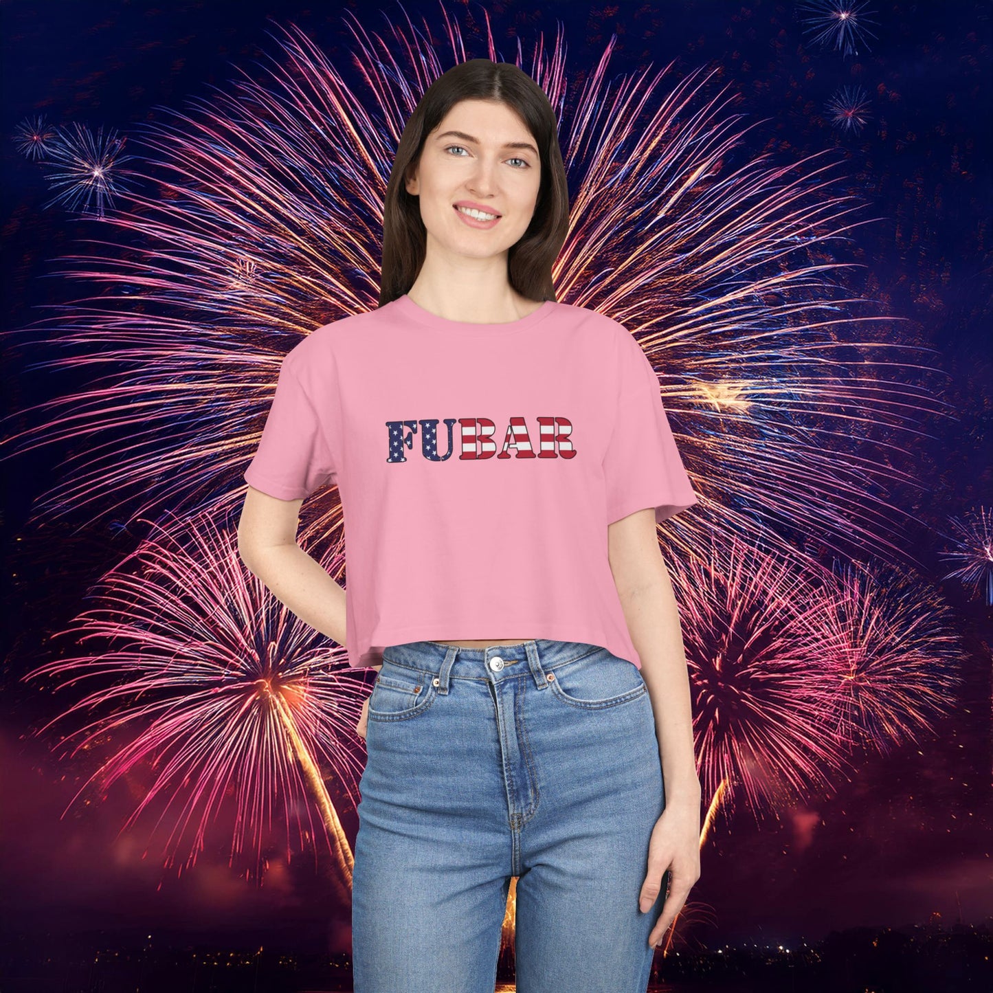 USA FUBAR Women's Crop Tee