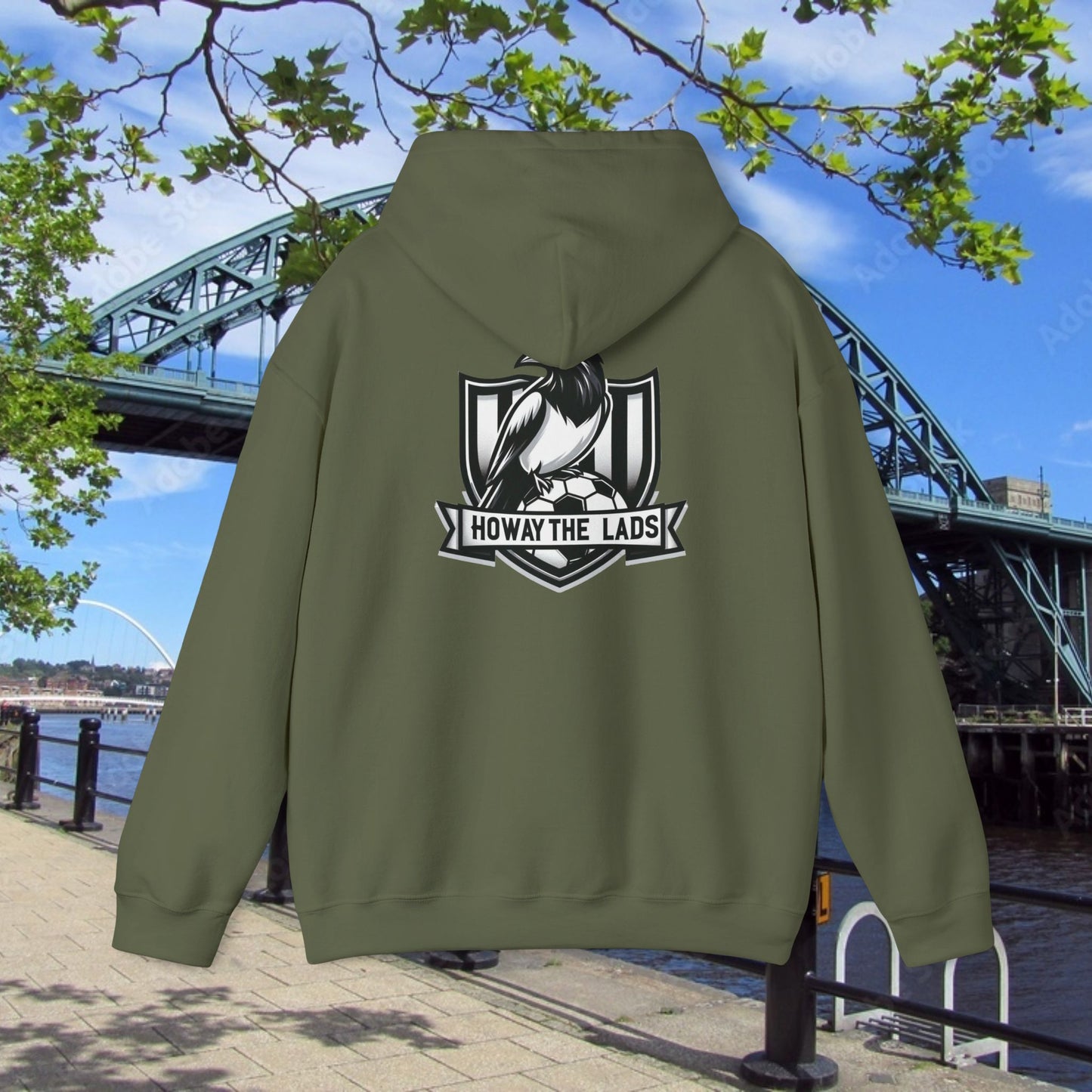 Newcastle United NUFC Crest Howay the Lads Hoodie