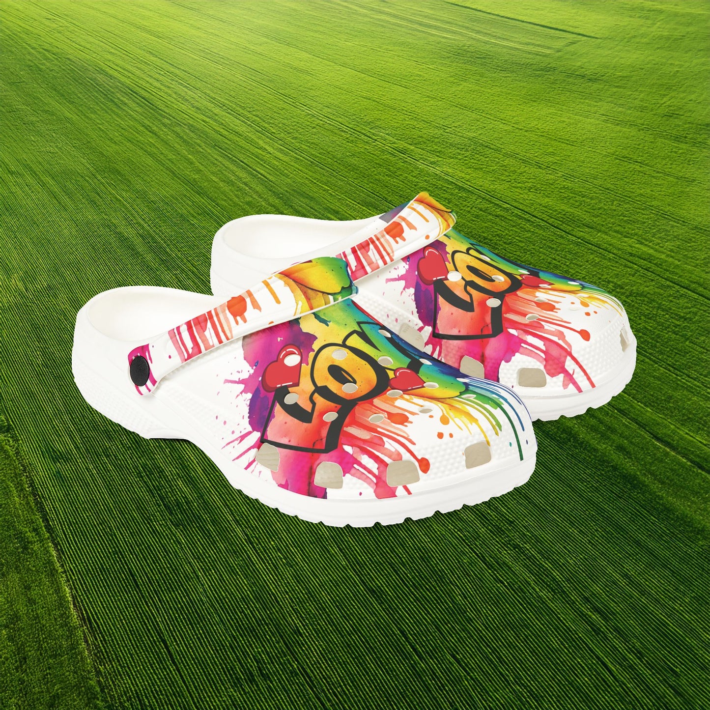 Love Color Bomb Foam Clogs