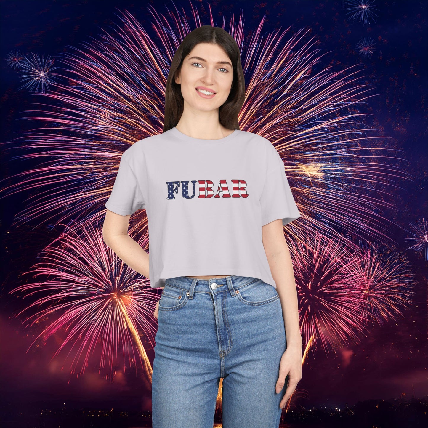 USA FUBAR Women's Crop Tee