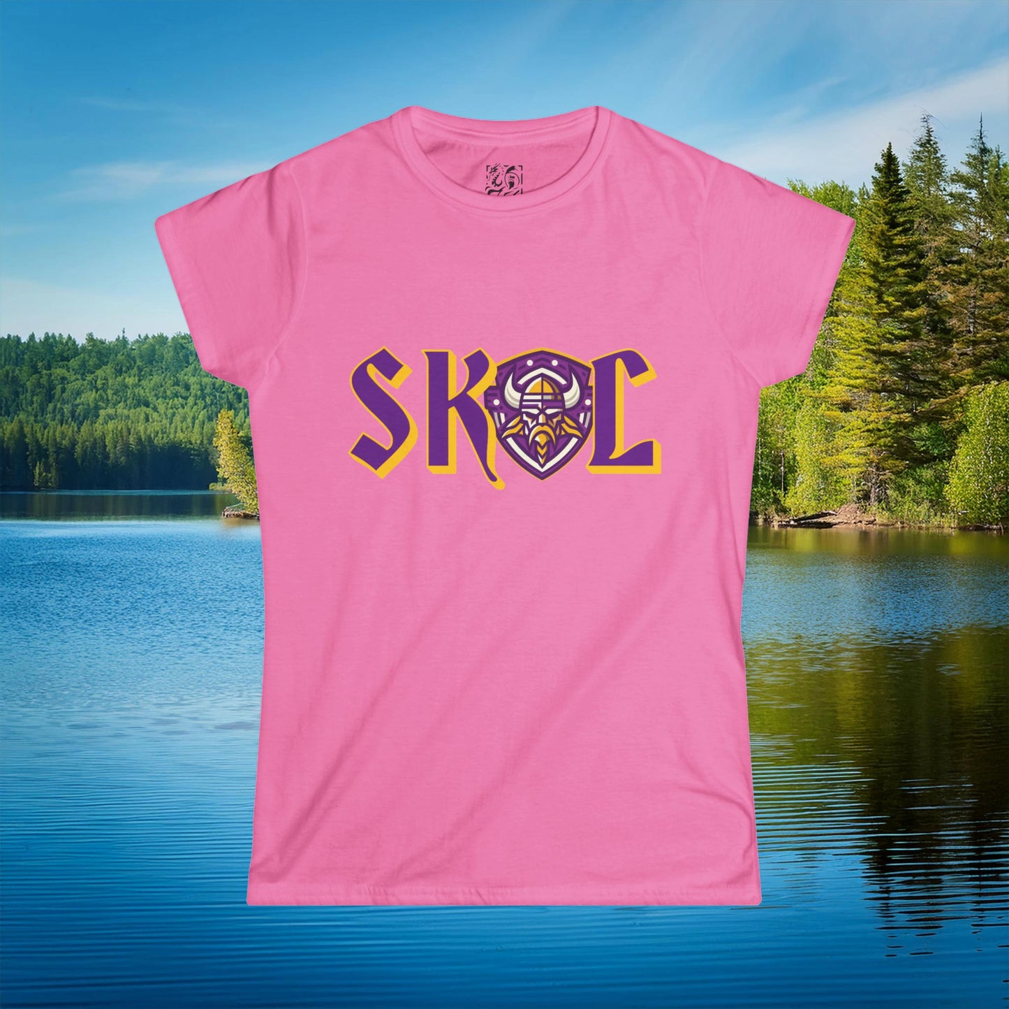Minnesota Football SKOL Logo Women's Softstyle Tee