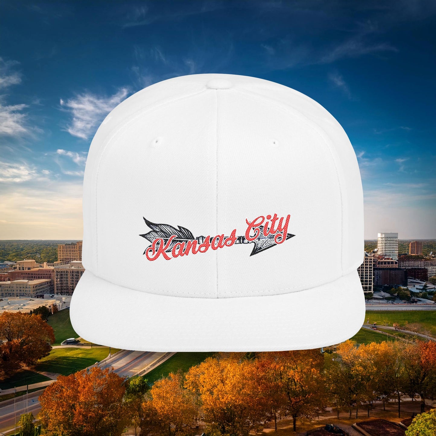 Kansas City Arrow Flat Bill Snapback