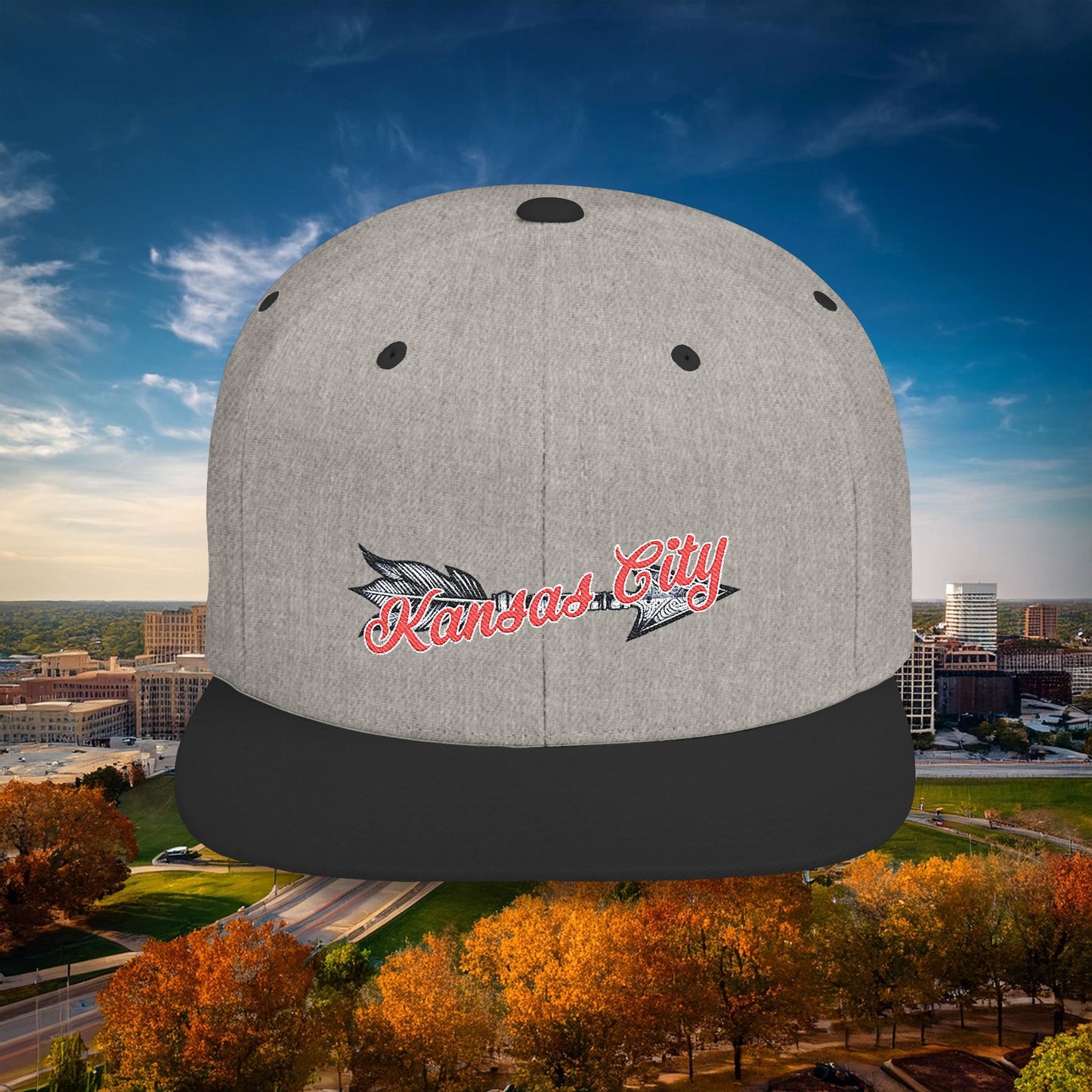 Kansas City Arrow Flat Bill Snapback
