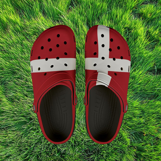 Danish Flag Foam Clogs