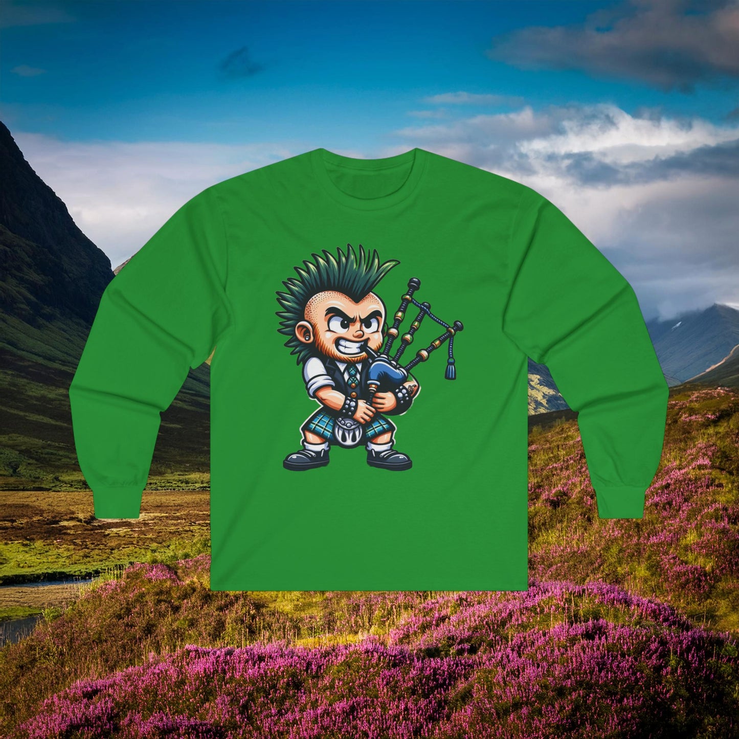 Scottish Punk Rock Long Sleeve Tee
