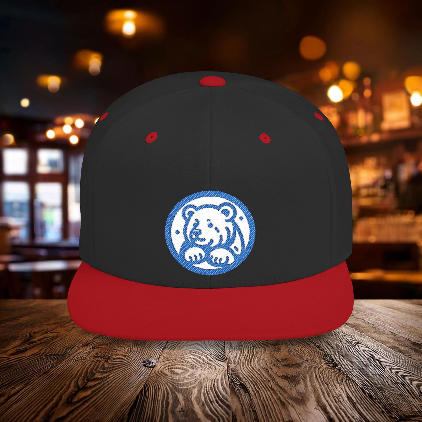 Bear Cub Flat Bill Snapback