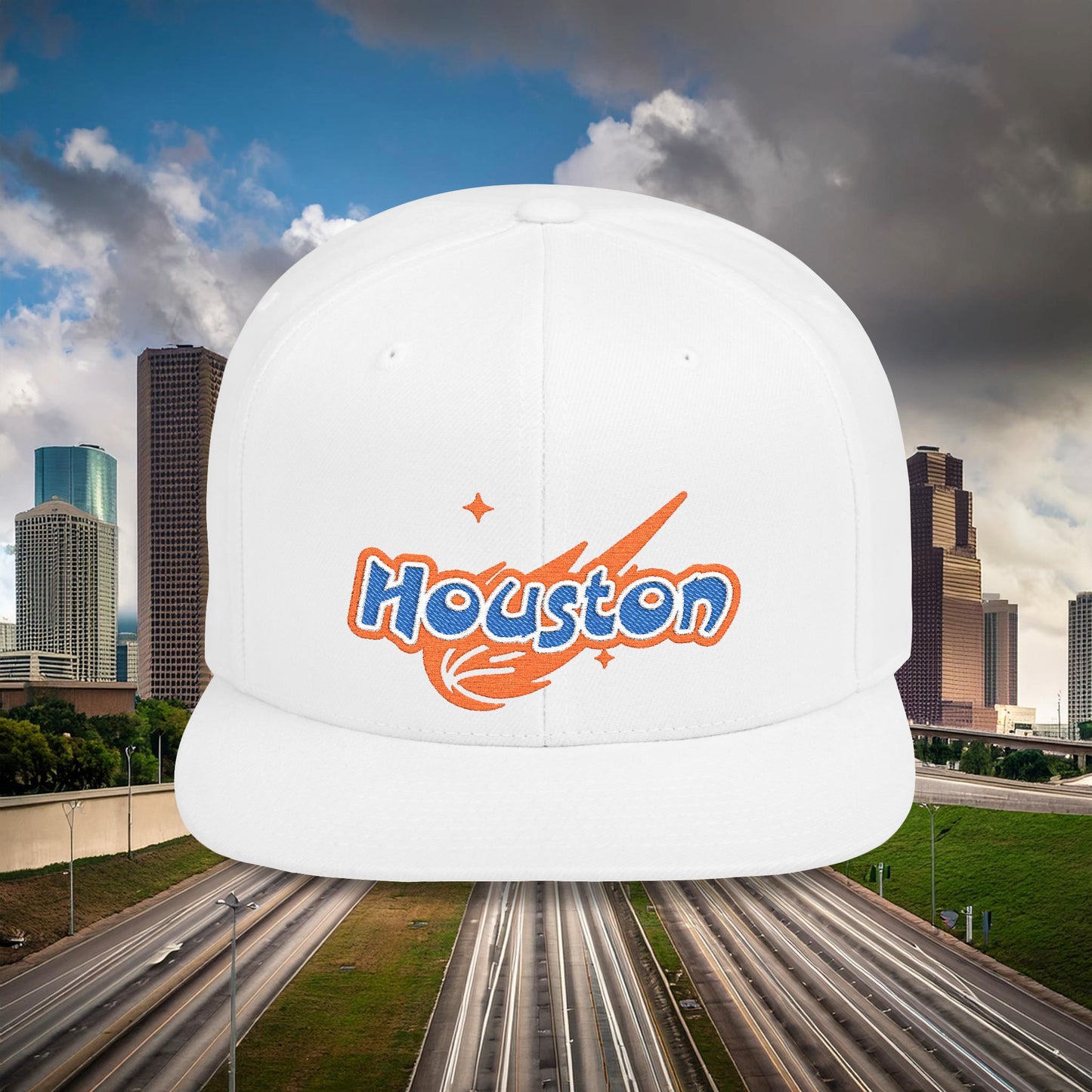 Houston Asteroid Flat Bill Snapback