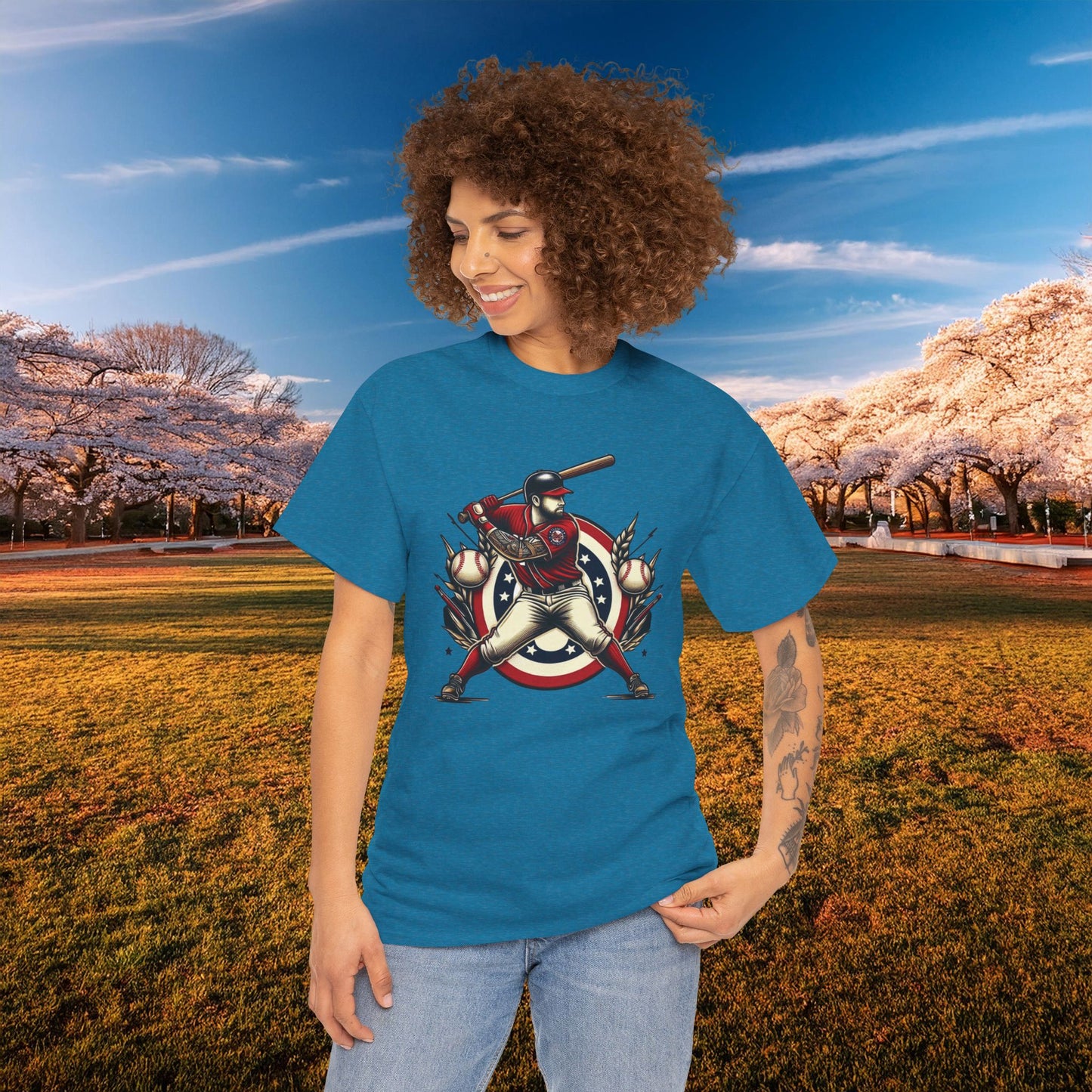 Washington Baseball At Bat Tee