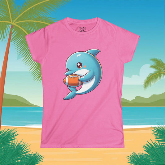 Miami Little Dolphin Women's Softstyle Tee
