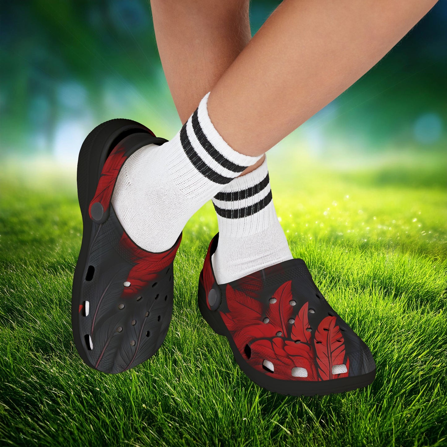 DC United Feather Kid's Foam Clogs