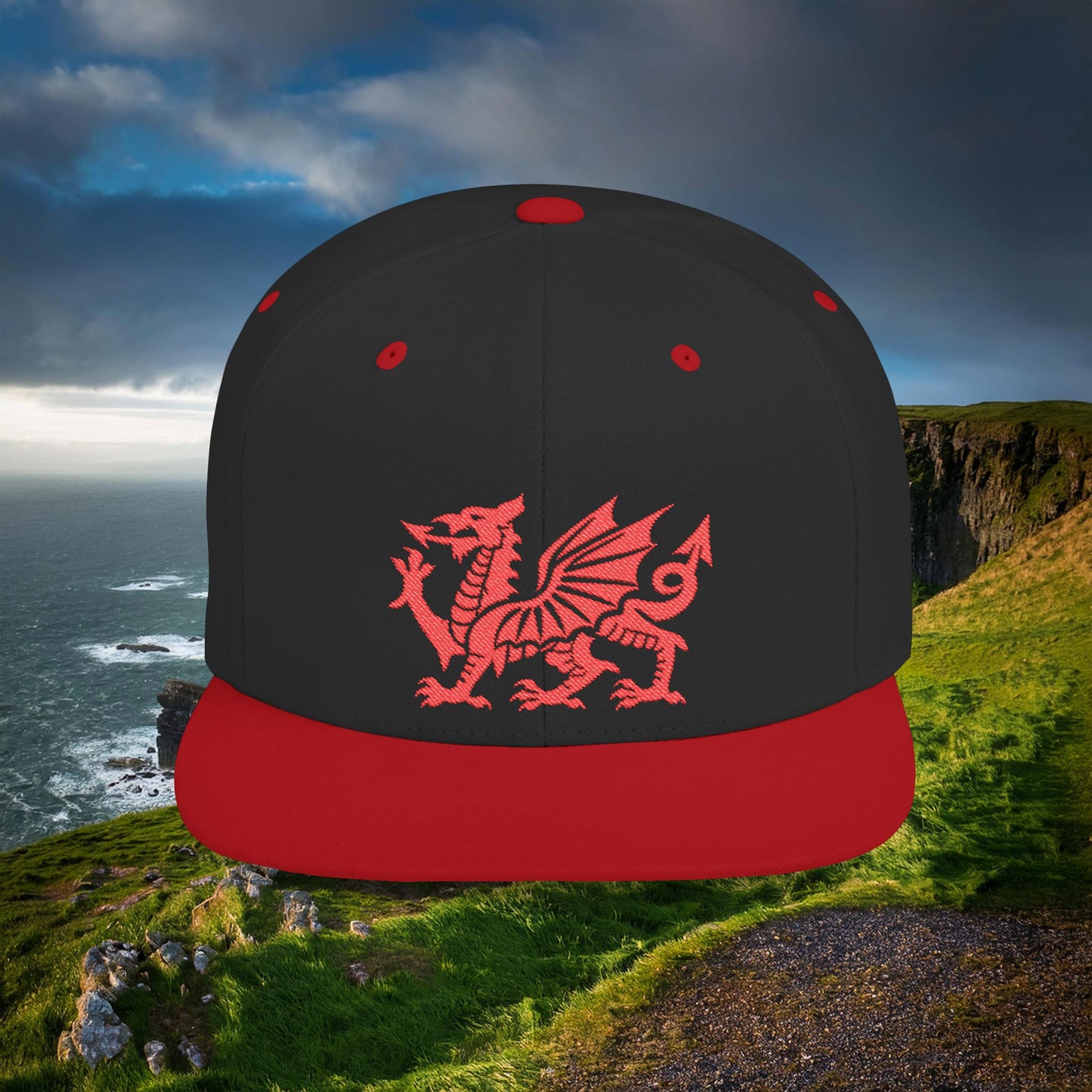 The Welsh Dragon Flat Bill Snapback