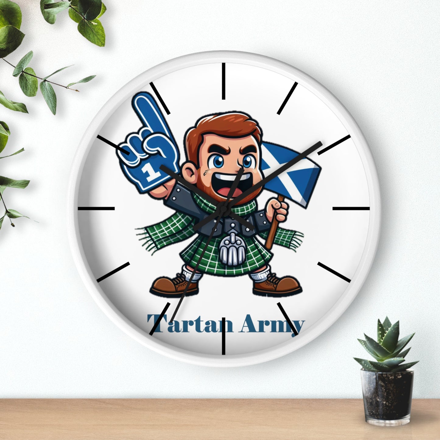 Tartan Army Wall Clock