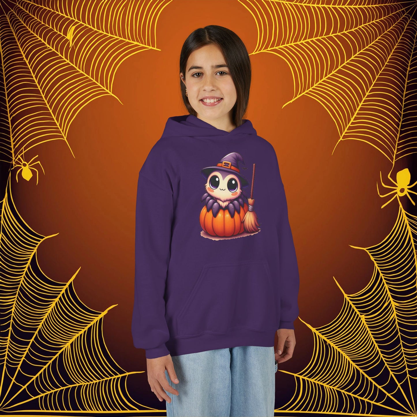 Halloween Spider Youth Hoodie